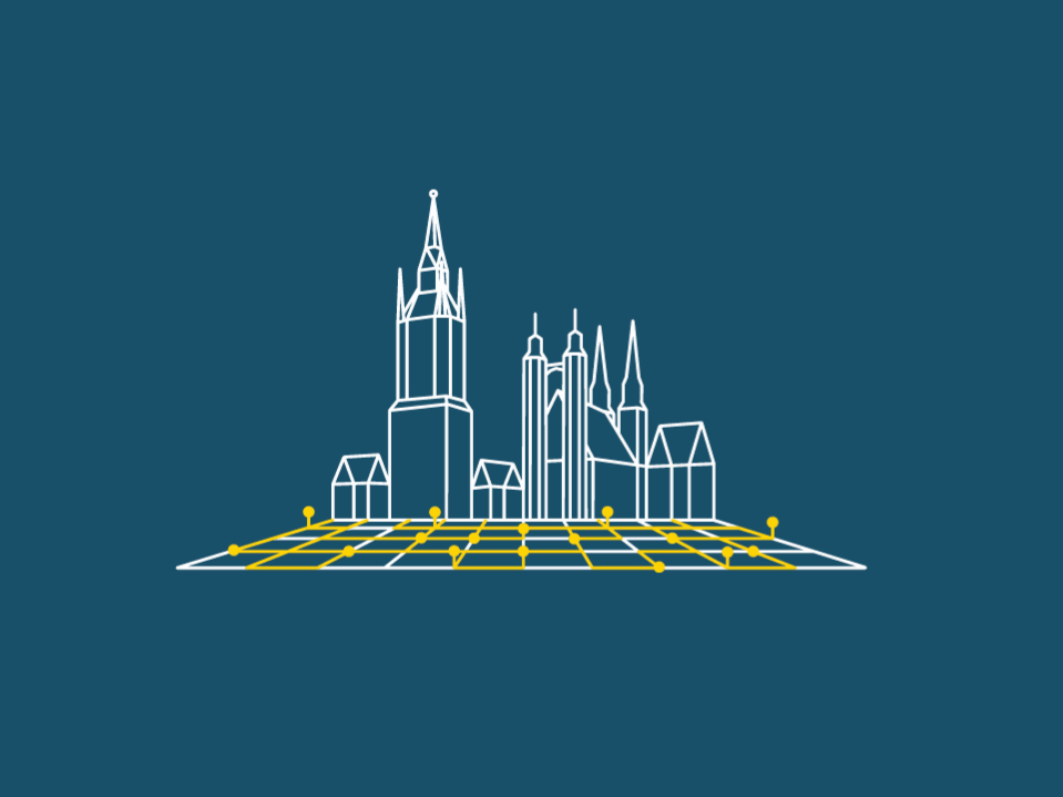 Grafik der Netze mit Stadtmarkt 